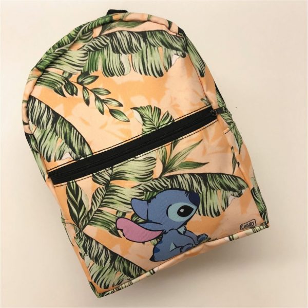 Mochila Stitch fondo Naranja
