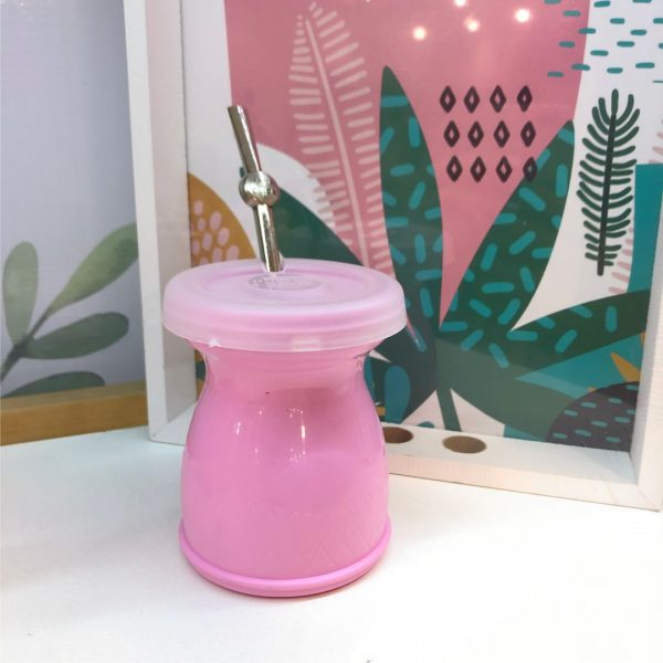 Mate con Tapa Rosa Pastel
