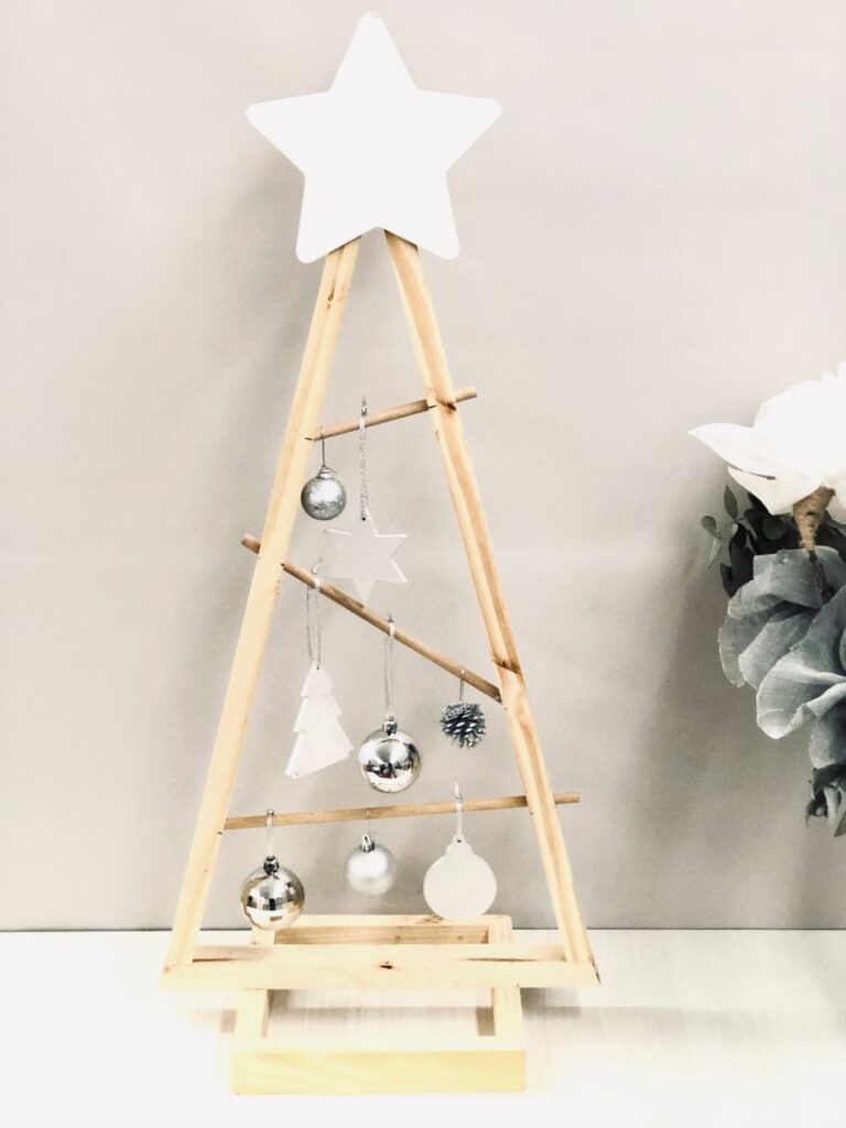 Mud Pie Árbol De Navidad Blanco, Mediano, 10 1/2" X 4