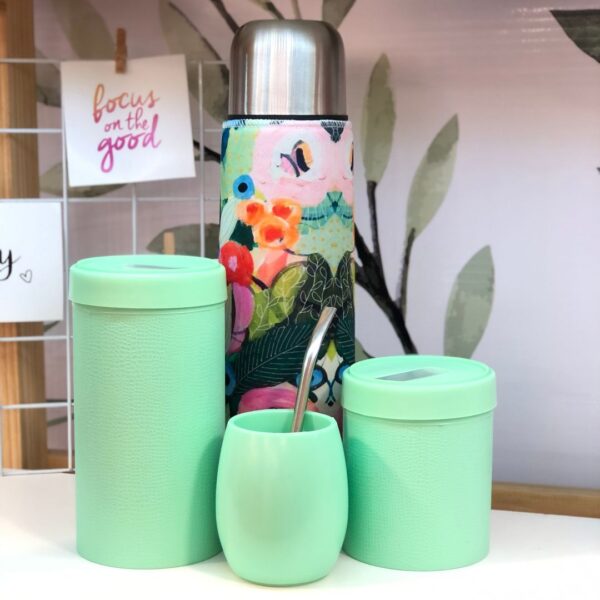 Set matero Acuarela Verde Pastel