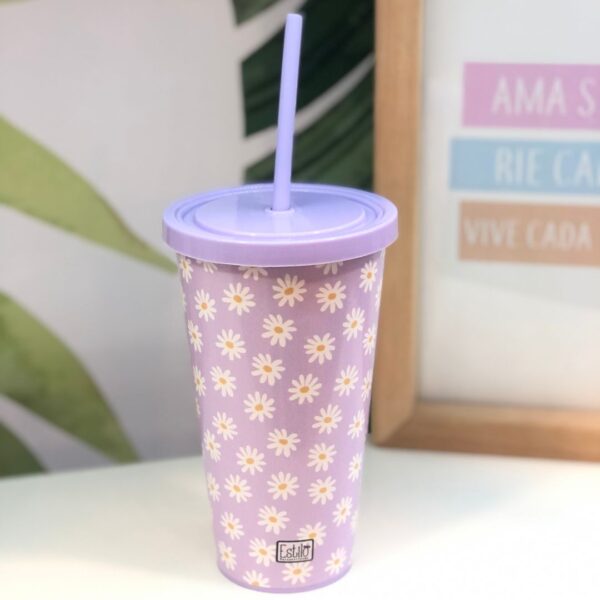 Vaso con Sorbete Margaritas (Lila)