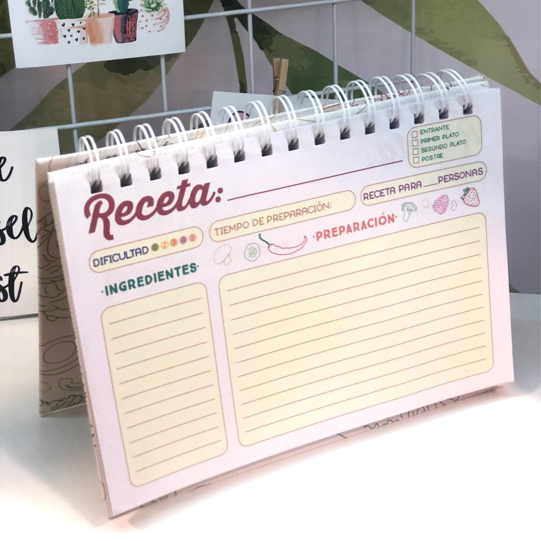 Cuaderno Recetas - Estilo personalizado