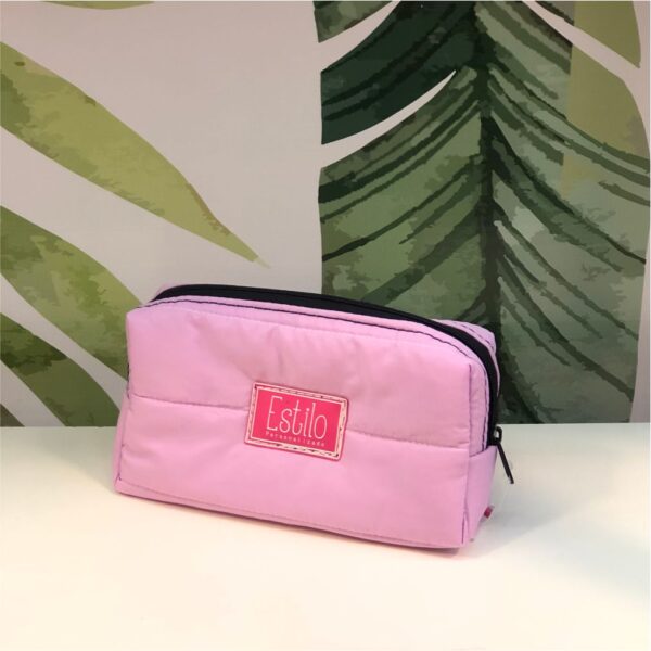 Cartuchera Matelasse Lila Pastel