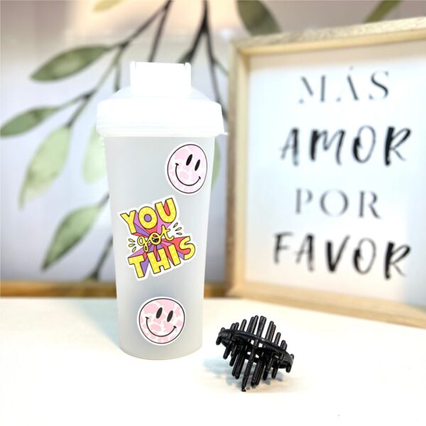Botella Shaker Transparente