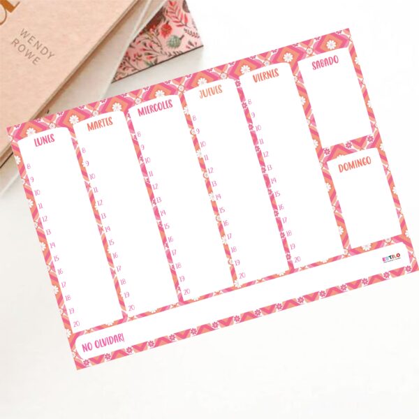 Planner Semanal A4 Emilia