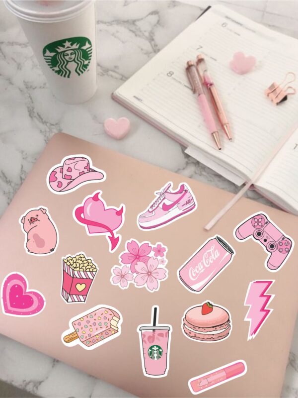 Stickers Decorativos Pink (x15 uds)