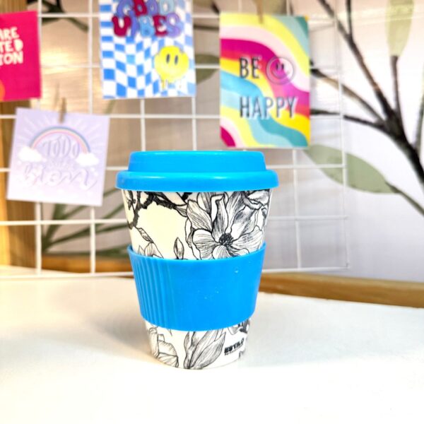 Vaso Térmico Flores Black & White