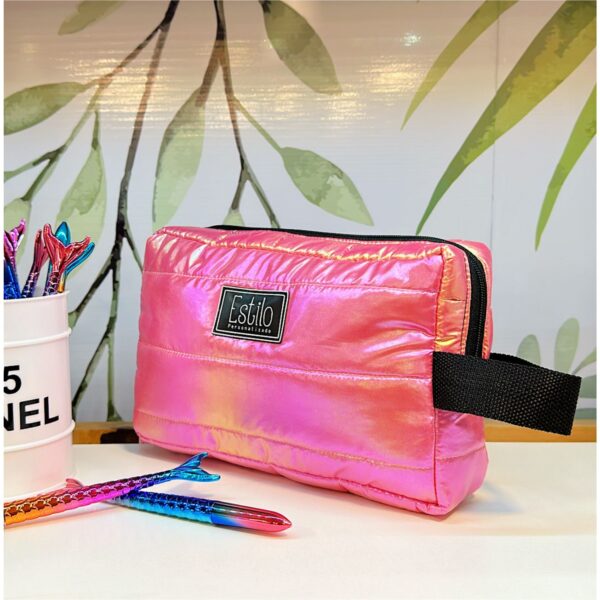 Cartuchera Max Matelasse Tornasol Pink