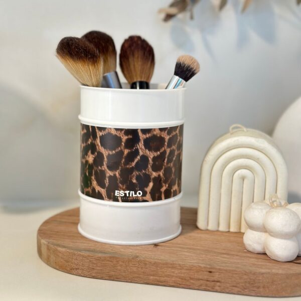Lapicero / Porta Brochas Leopardo