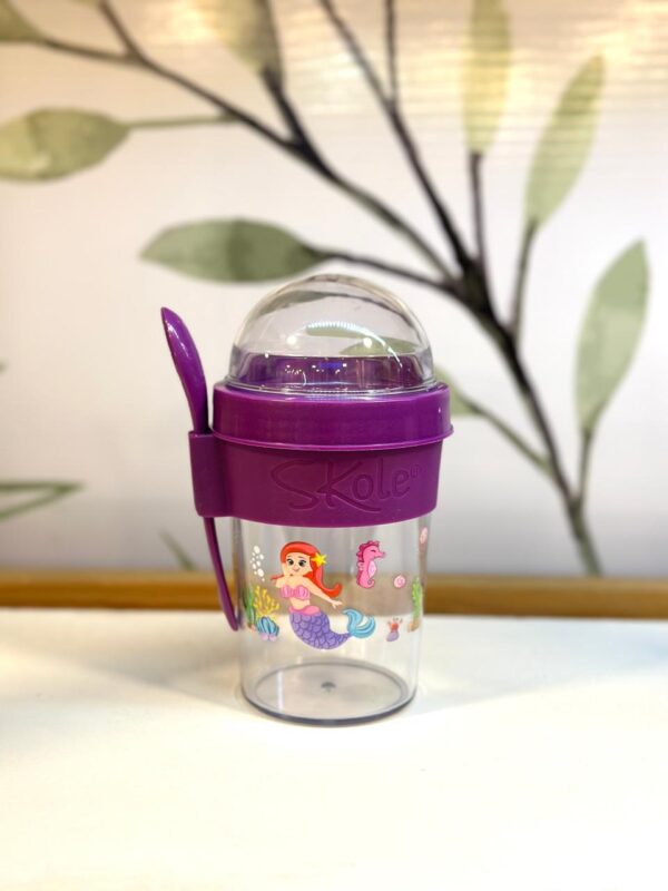 Vaso Contenedor Yogurt & Cereales (Violeta)