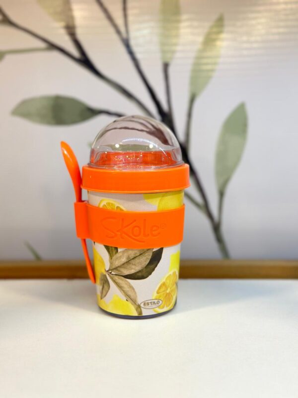 Vaso Contenedor Yogurt & Cereales (Limones)