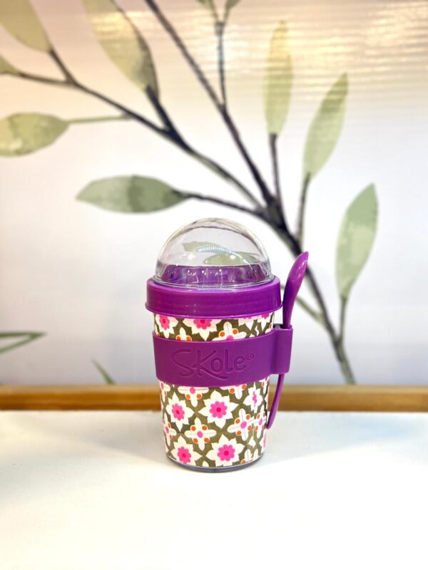 Vaso Contenedor Yogurt & Cereales (Flora)