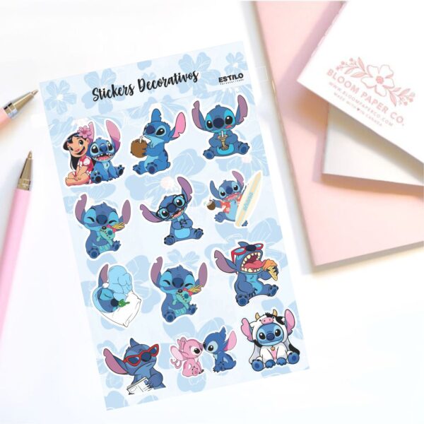 Stickers Decorativos Stitch (Nuevo)