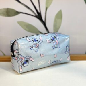 Cartuchera Stitch (fondo corazones)